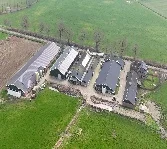Agrarisch bedrijf in het Twentse landschap